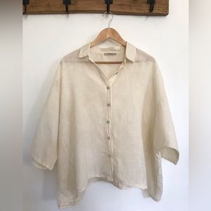 FRANCESCA BETTINI 100% linen top
